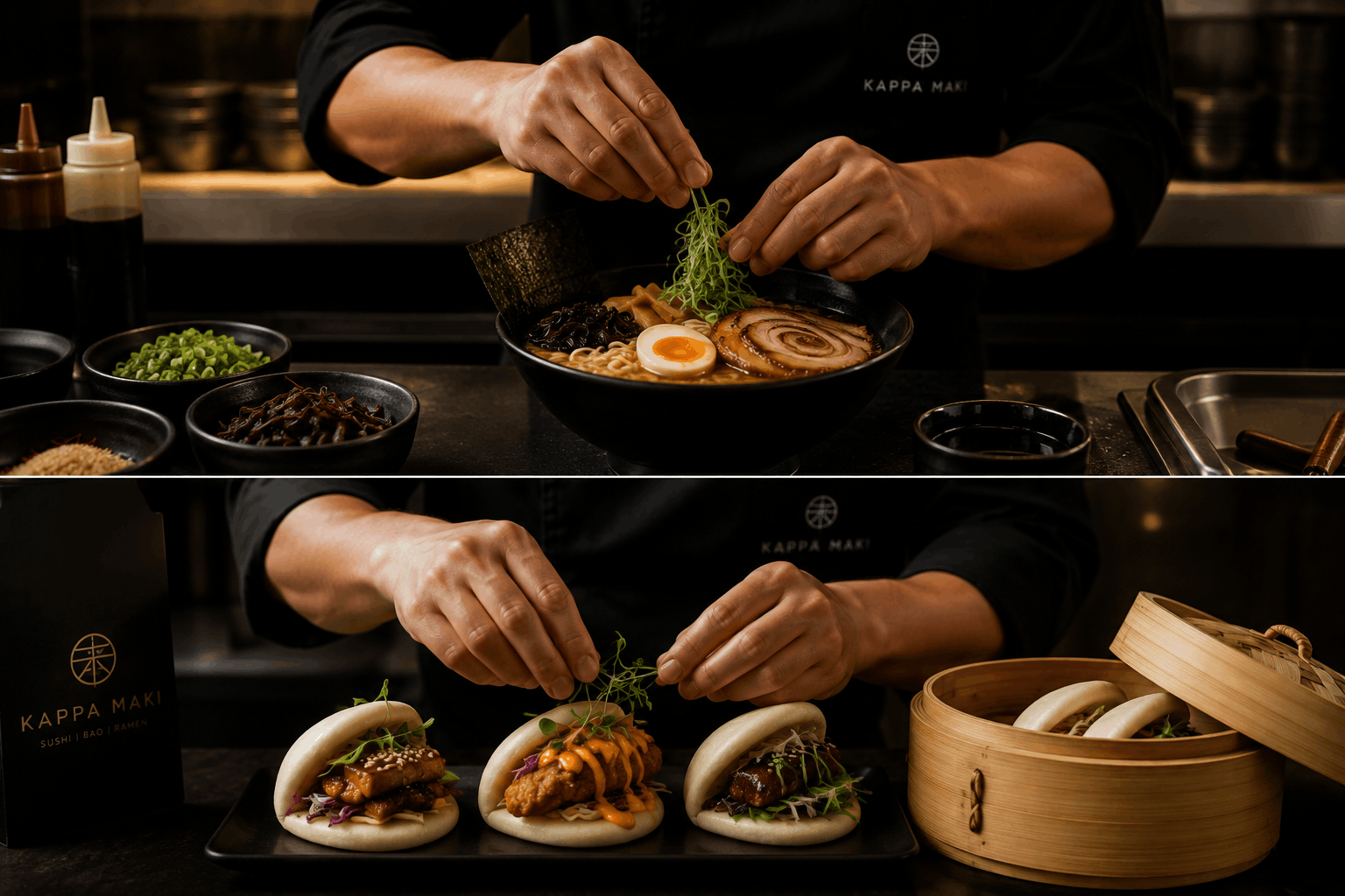 Ramen & Bao, Hot line